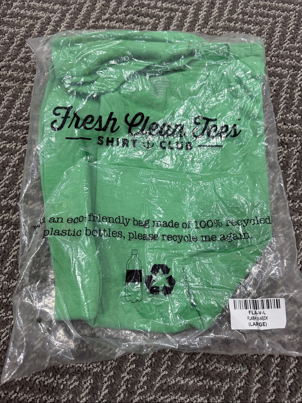 Fresh Clean Tees Men's Light Green V-Neck Short Sleeve Shirt